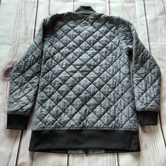 The North Face "Mod Bomber Jacket" Quilted Heather Gray Grey | Women's Size S - Picture 7 of 14